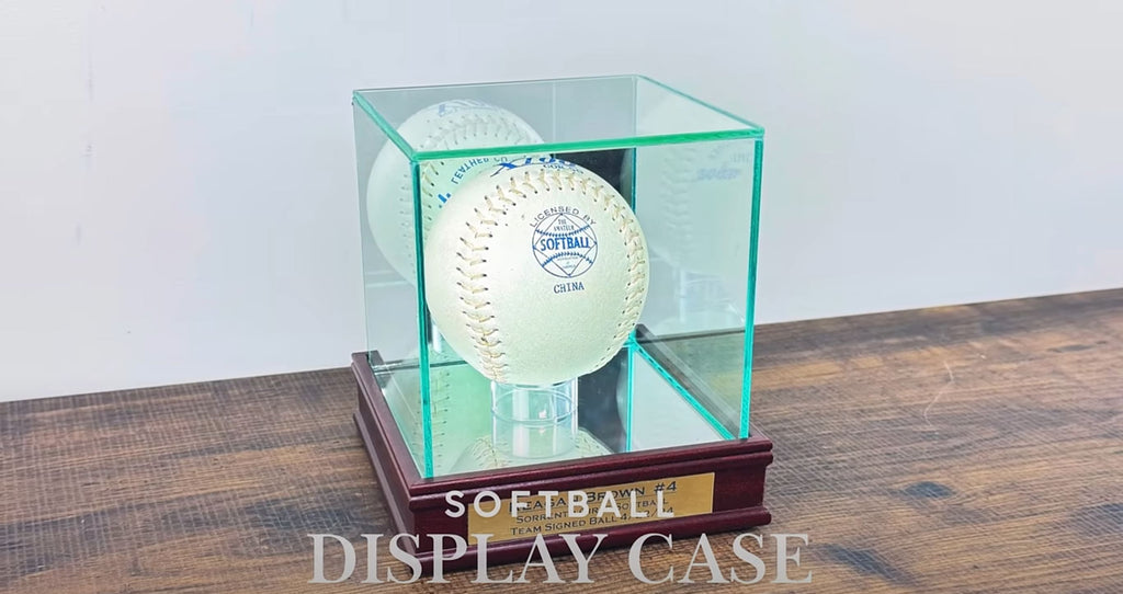 Softball Spectating Box Softball Display Case with Mirrors - UV-protected with Mirrors — Game ...