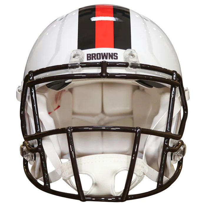 Cleveland Browns Authentic Speed Helmet - 2023 White Out - Game Day Treasures
