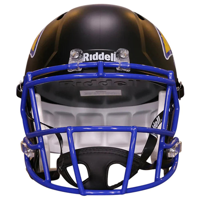 Kansas Jayhawks Replica Riddell Speed Helmet - Black - Game Day Treasures