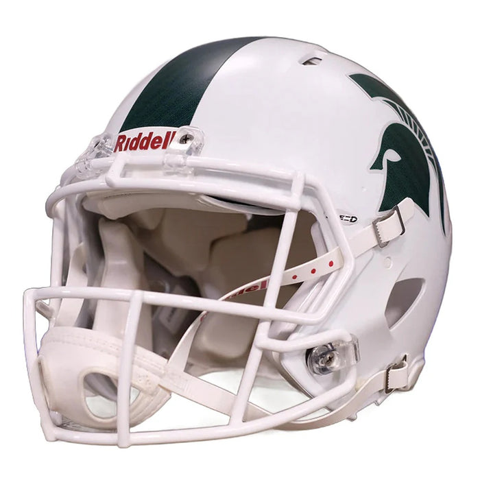 Michigan State Spartans Authentic Speed Helmet - Matte White - Game Day Treasures