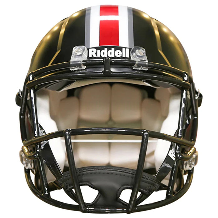 Ohio State Buckeyes Authentic Speed Helmet - Satin Black with Red Buckeyes - Game Day Treasures