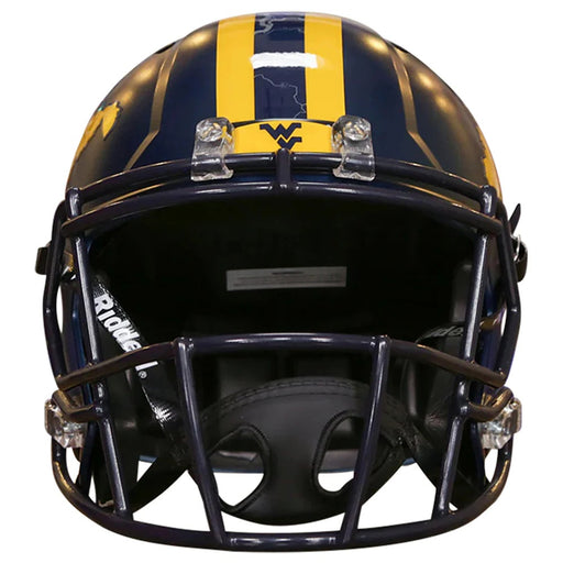 West Virginia Mountaineers Replica Speed Helmet - 2023 Country Roads - Game Day Treasures