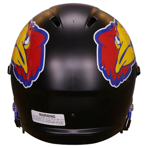 Kansas Jayhawks Replica Riddell Speed Helmet - Black - Game Day Treasures