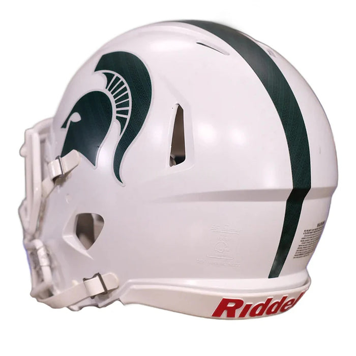 Michigan State Spartans Authentic Speed Helmet - Matte White - Game Day Treasures