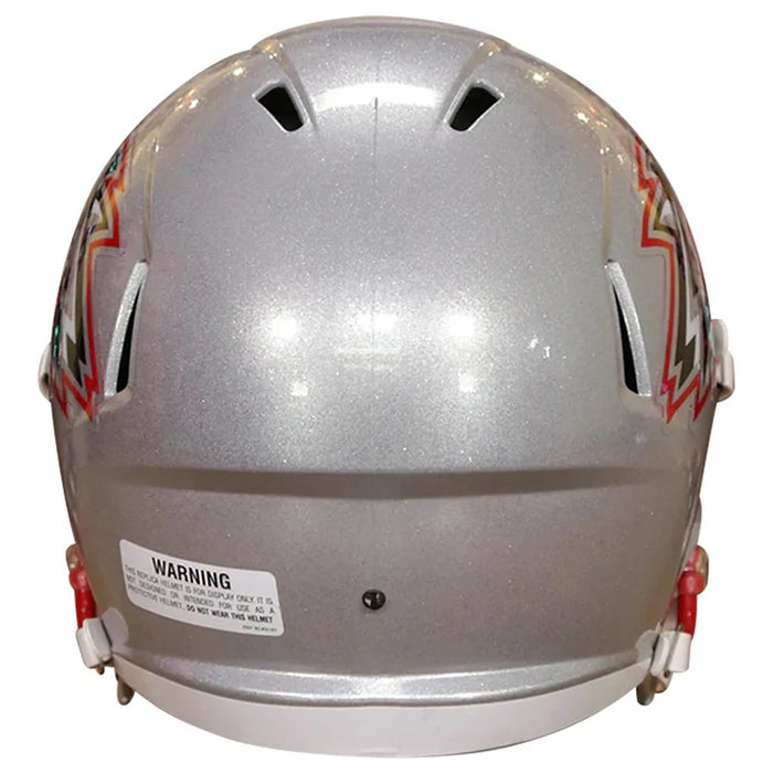 New Mexico Lobos Replica Speed Helmet - Silver - Game Day Treasures