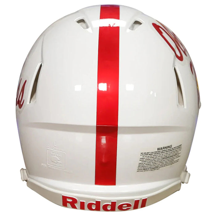 Mississippi (Ole Miss) Rebels Authentic Speed Helmet - White Metallic - Game Day Treasures