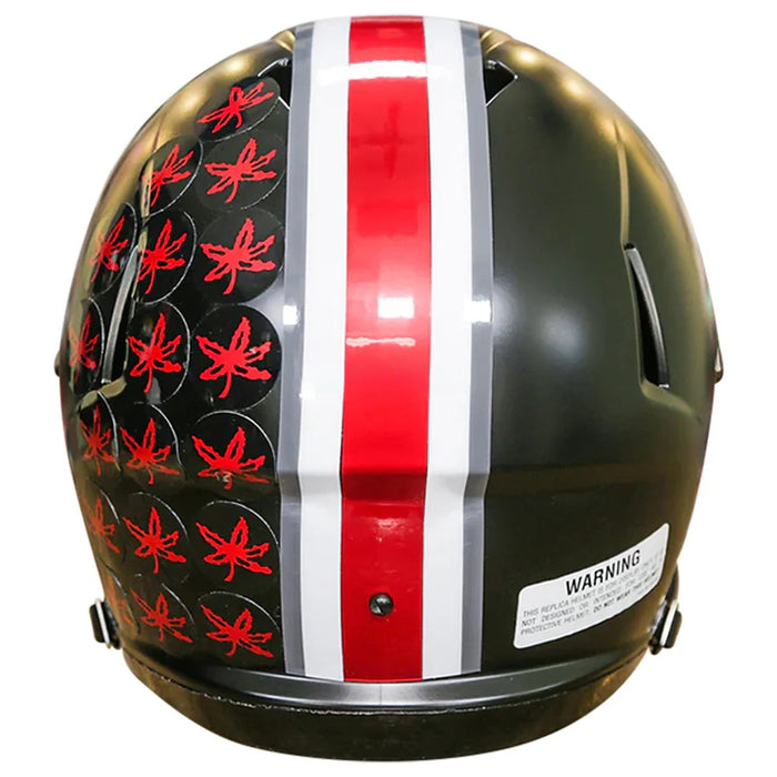Ohio State Buckeyes Replica Speed Helmet - Satin Black w/ Red Buckeyes - Game Day Treasures