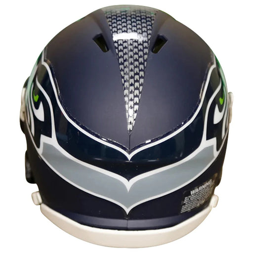 Seattle Seahawks Riddell Mini Speed Helmet - Matte Navy - Game Day Treasures