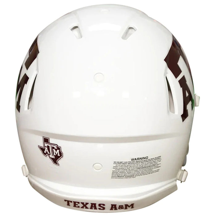Texas A&M Aggies Authentic Speed Helmet - White - Game Day Treasures
