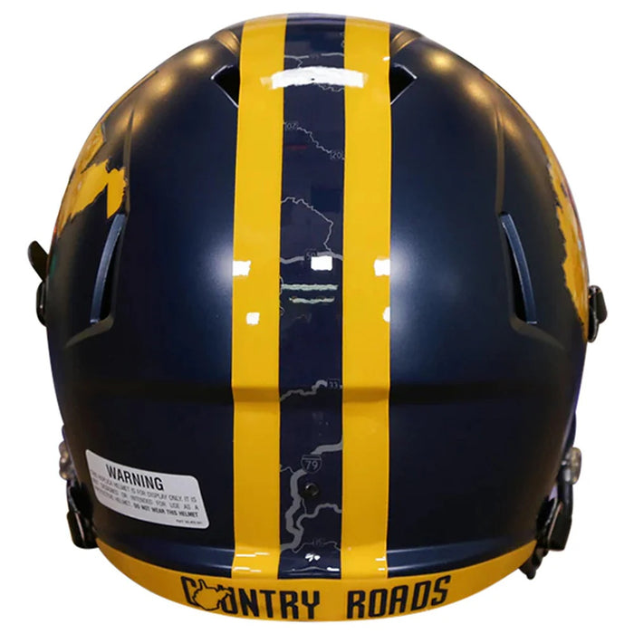 West Virginia Mountaineers Replica Speed Helmet - 2023 Country Roads - Game Day Treasures