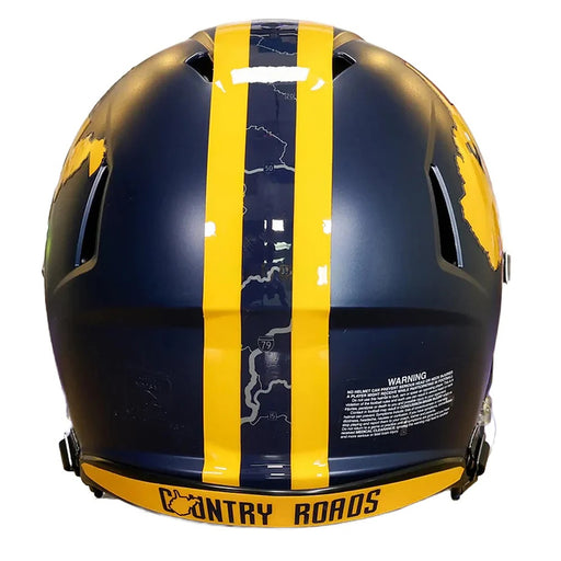 West Virginia Mountaineers Authentic Speed Helmet - 2023 Country Roads - Game Day Treasures