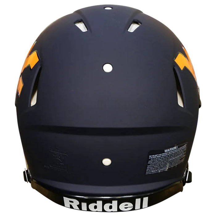 West Virginia Mountaineers Authentic Speed Helmet - Matte Navy - Game Day Treasures