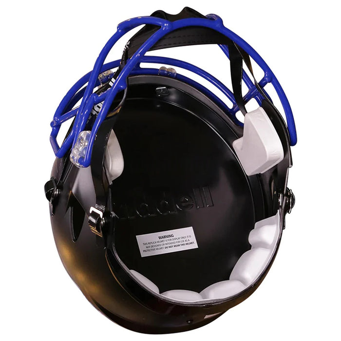 Kansas Jayhawks Replica Riddell Speed Helmet - Black - Game Day Treasures