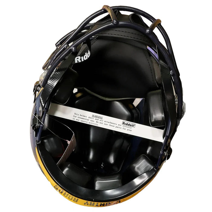 West Virginia Mountaineers Authentic Speed Helmet - 2023 Country Roads - Game Day Treasures