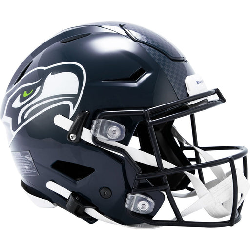 Seattle Seahawks Authentic SpeedFlex Helmet - Matte Navy - Game Day Treasures