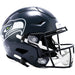 Seattle Seahawks Authentic SpeedFlex Helmet - Matte Navy - Game Day Treasures