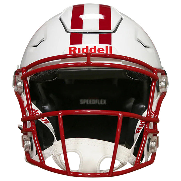 badger football player helmet Riddell Wisconsin Badgers Speed Flex Authentic Football Helmet, shell