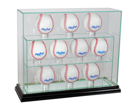 10 Vertical Baseball Display Case