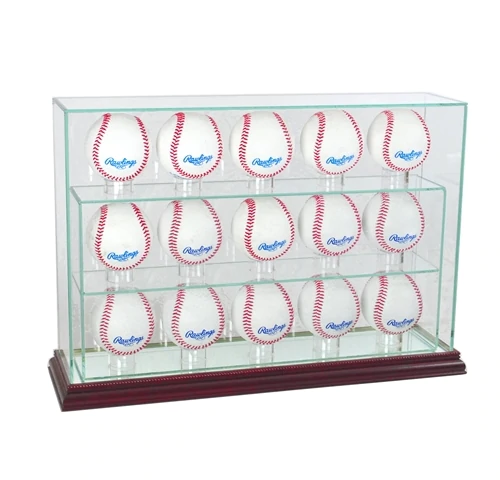 15 Vertical Baseball Display Case