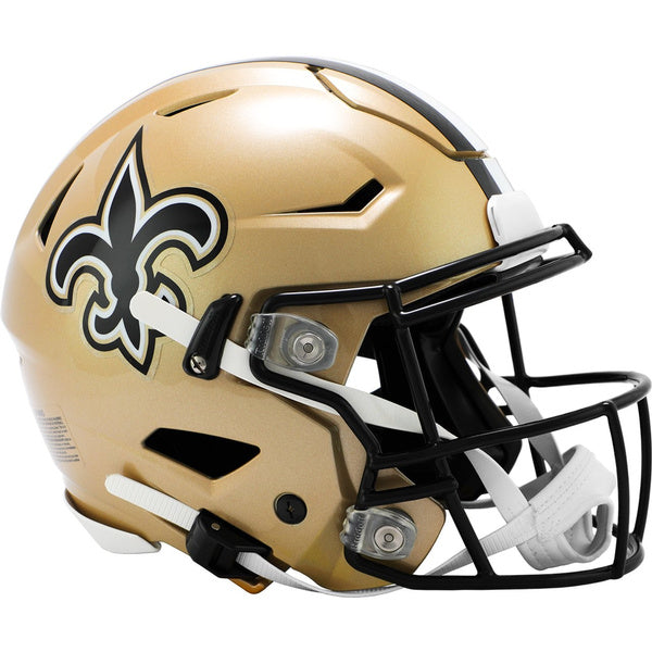 authentic vs replica football helmet New Orleans Saints Authentic SpeedFlex