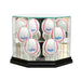 Six Baseball Display Case with Mirrors