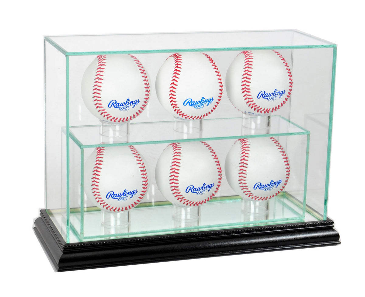 6 Ball Vertical Baseball Display Case — Game Day Treasures