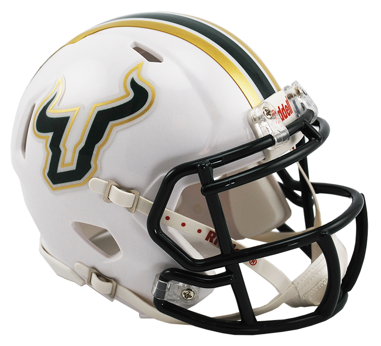 South Florida Bulls Riddell Mini Speed Helmet - White
