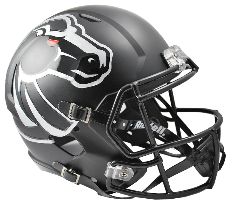 Boise State Broncos Replica Full Size Speed Helmet - Matte Black