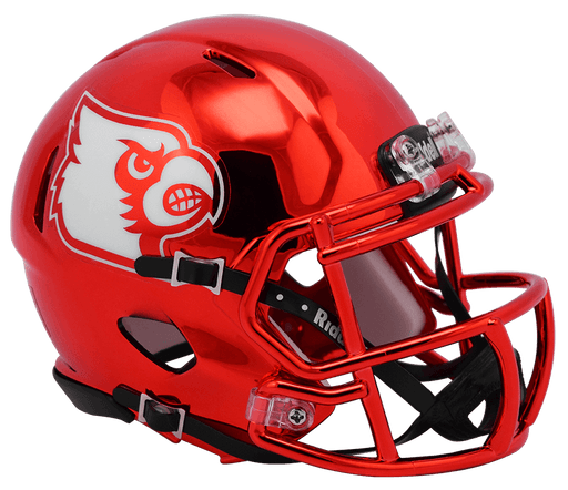 Louisville Cardinals Riddell Mini Speed Helmet - 2018 Chrome