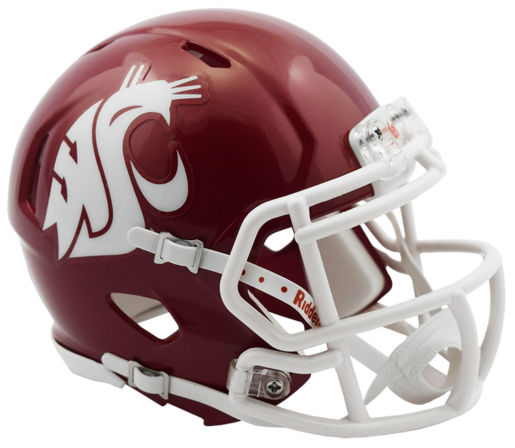 Washington State Cougars Riddell Mini Speed Helmet - 2016 Crimson