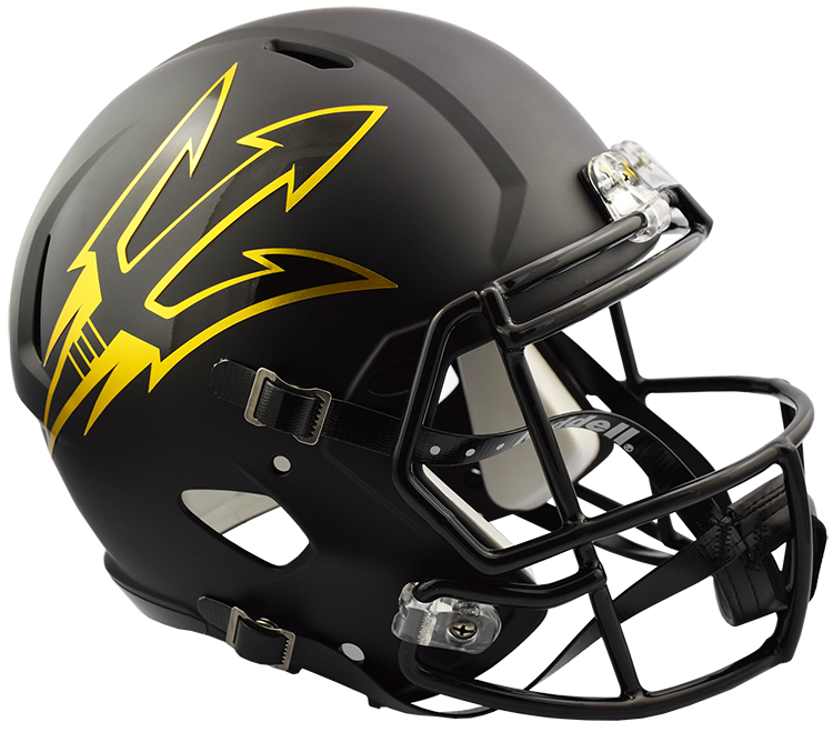 Arizona State Sun Devils Replica Full Size Speed Helmet - Satin Black