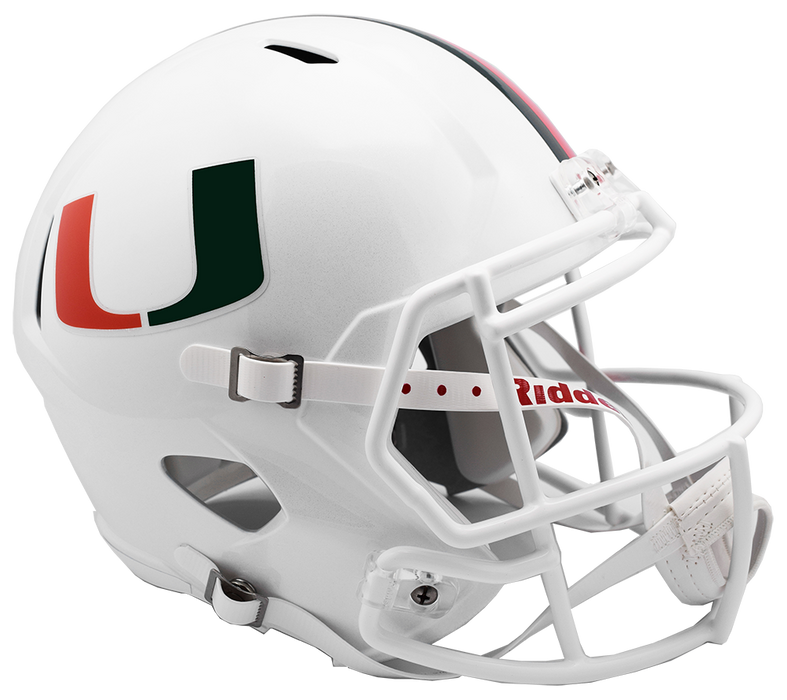Miami Hurricanes Replica Full Size Speed Helmet