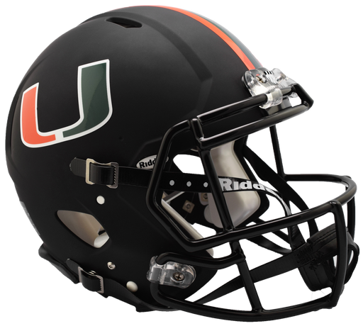 Miami Hurricanes Authentic Full Size Speed Helmet - 2017 Nights Alt