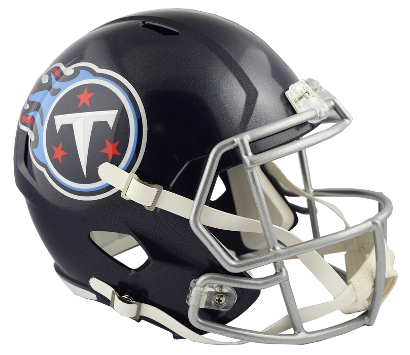 Tennessee Titans Replica Riddell Speed Full Size Helmet - Satin Navy Metallic