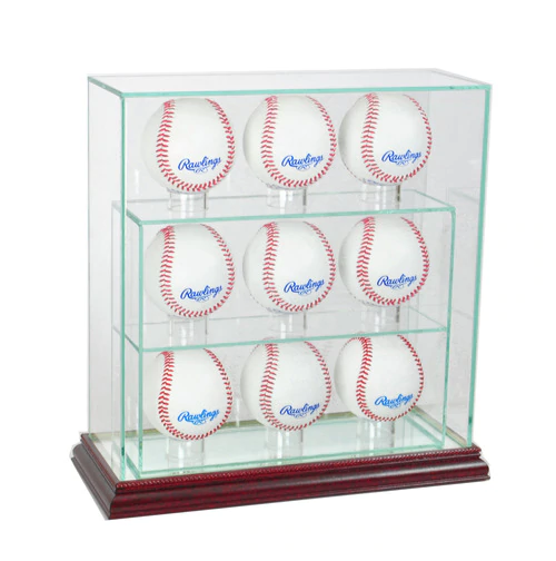 9 Vertical Baseball Display Case