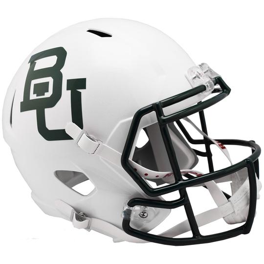 Baylor Bears Replica Full Size Speed Helmet - White Metallic
