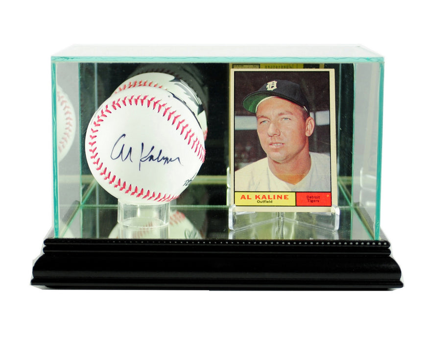 Card and Baseball Display Case with Mirrors