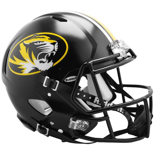 Missouri Tigers Authentic Full Size Speed Helmet - Anodized Black