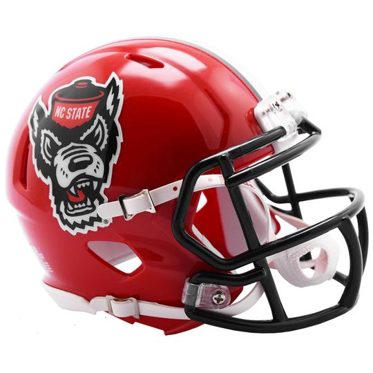 NC State Wolfpack Riddell Mini Speed Helmet - Red Tuffy