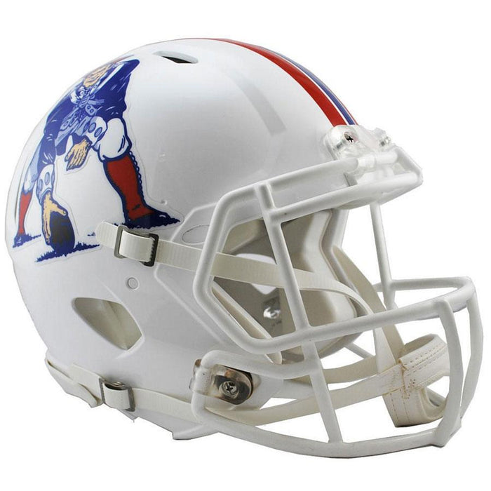 New England Patriots Authentic Full Size Throwback Speed Helmet - 1982 to 1989