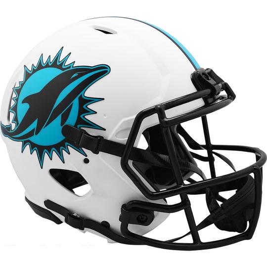 Miami Dolphins Authentic Full Size Speed Helmet - LUNAR — Game Day