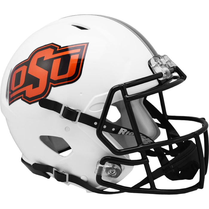 Oklahoma State Cowboys Authentic Full Size Speed Helmet - Chrome Decal