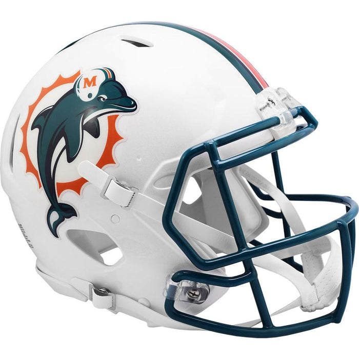 Miami Dolphins Authentic Full Size Throwback Speed Helmet - 1996 to 2012
