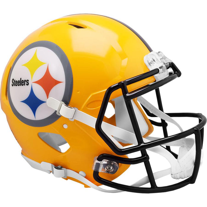 Pittsburgh Steelers Authentic Full Size Throwback Speed Helmet - Gold