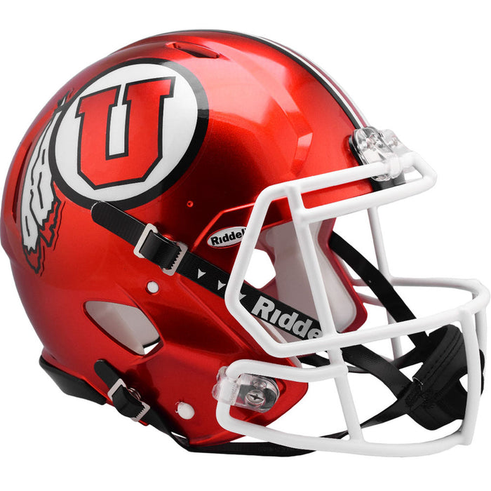Utah Utes Authentic Full Size Speed Helmet - Radiant Red
