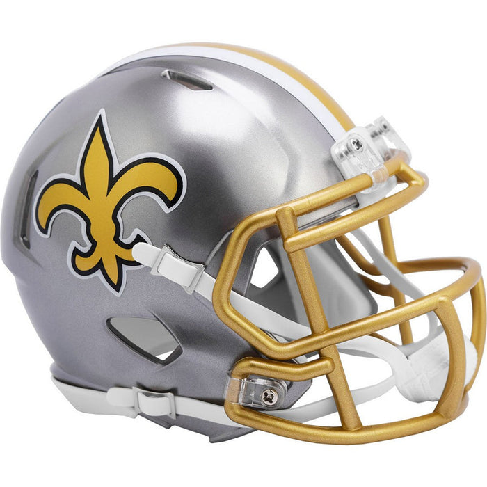 New Orleans Saints Riddell Mini Speed Helmet - Flash