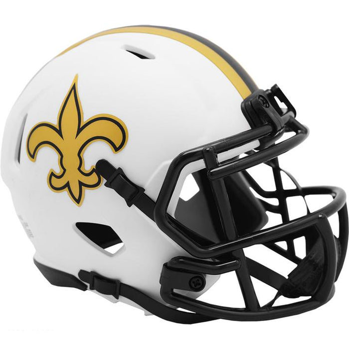 New Orleans Saints Riddell Mini Speed Helmet - LUNAR