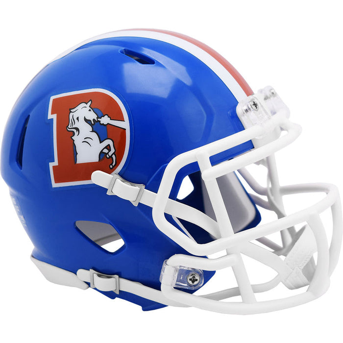 Denver Broncos Riddell Mini Throwback Speed Helmet - 1975 to 1996