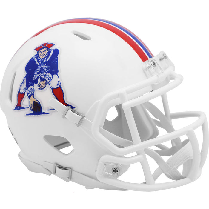 New England Patriots Riddell Mini Throwback Speed Helmet - 1982 to 1989