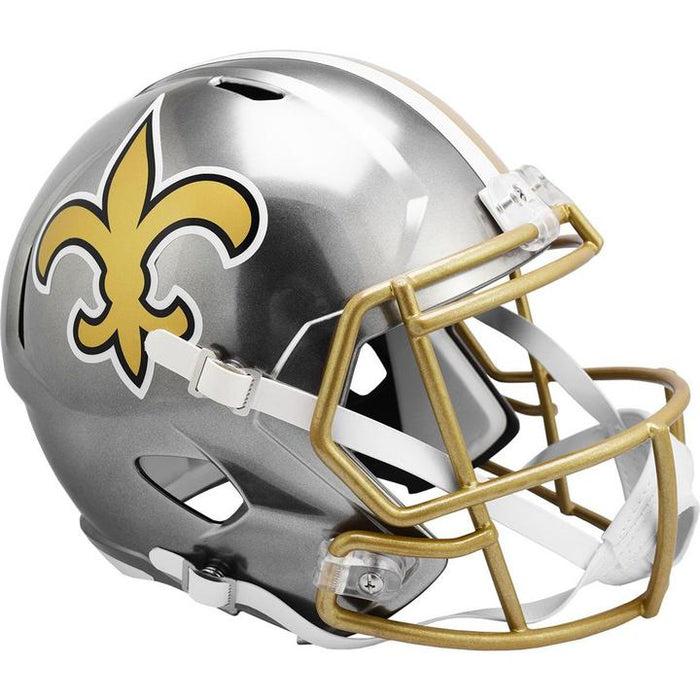 New Orleans Saints Replica Riddell Speed Full Size Helmet - FLASH